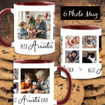 Fancy Font Best Auntie Ever 6 Photo Collage White<br><div class="desc">Two larger photos and four smaller square photo collage best auntie ever design template. Different colours can be found in my shop. Easy to change out the photos! Just pick your favourite images and use the customise options.</div>