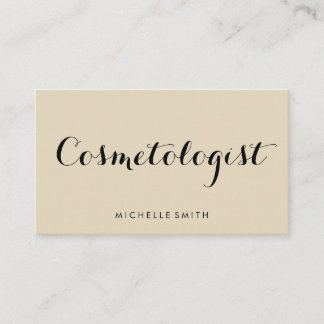 Fancy Font Minimalist Business Card