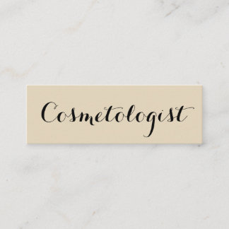 Fancy Font Minimalist Mini Business Card