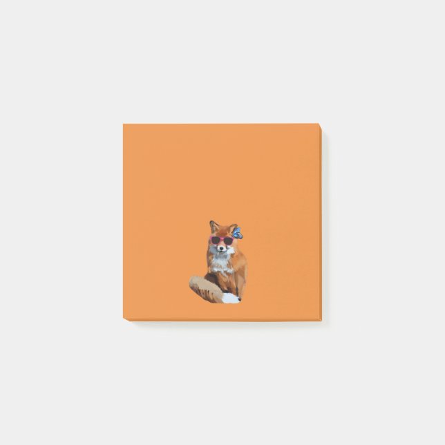Fancy Fox Post-it Notes (Front)