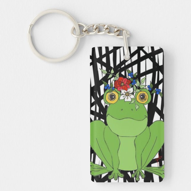 Fancy Frog Key Chain! Key Ring (Front)
