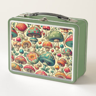 Fancy Fungi Metal Lunch Box