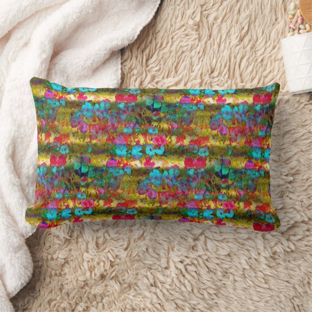 Fancy Garden..... Lumbar Cushion (Blanket)