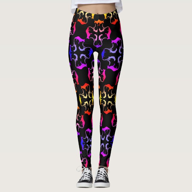 Fancy German Shepherd de luxe Leggings (Front)