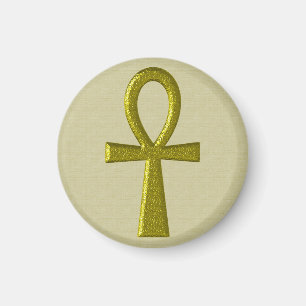 Fancy Gold Ankh Magnet