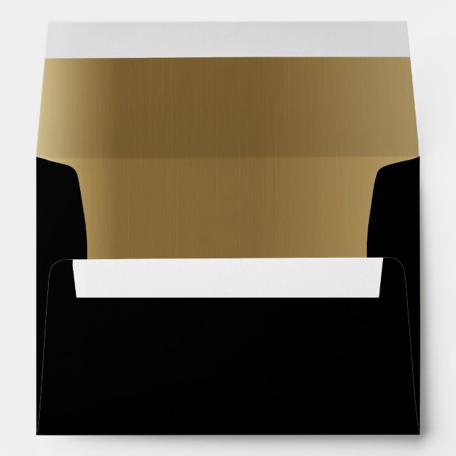 Fancy Gold & Black Envelopes (Back (Bottom))