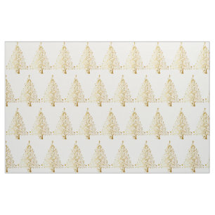 Fancy Gold Christmas Tree Thunder_Cove Fabric