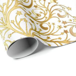 Fancy Gold Christmas Tree Thunder_Cove  Wrapping Paper