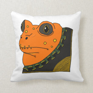 Fancy Golden Toad Pillow