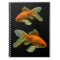 Fancy Goldfish on Black Notebook