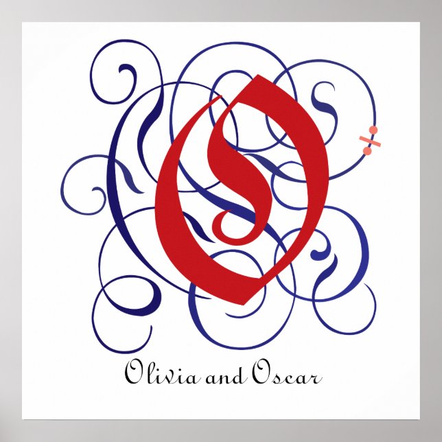 Fancy Gothic Caps Letter O, 300dpi PNG Poster (Front)