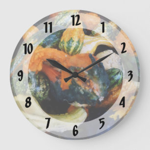 Fancy Gourds Large Clock