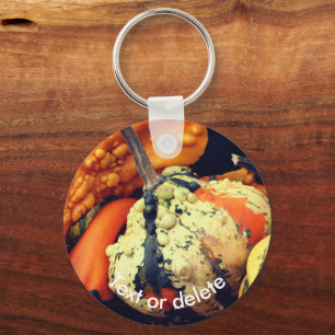 Fancy Gourds Nature Personalized Key Ring