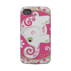 Fancy Green Pink Elephant Floral