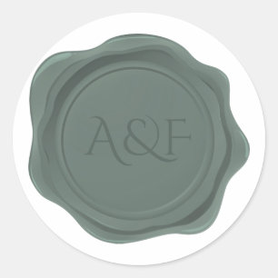 Fancy Green Wax Personalised Seal