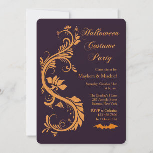 Fancy Halloween Party Invitation