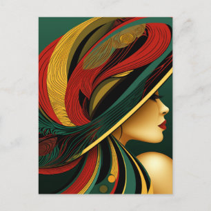 FANCY HAT PARADE #10 POSTCARD