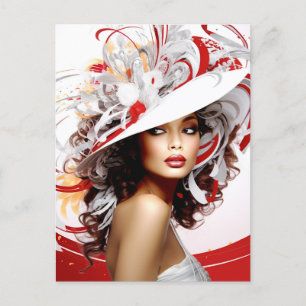 FANCY HAT PARADE #2 POSTCARD