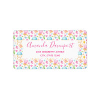 Fancy Hearts and Cupcakes Watercolor Pattern
