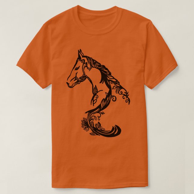 Fancy Horse Design T-Shirt (Design Front)