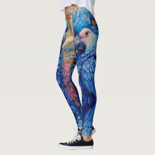 Fancy Indigo Macaw Leggings - Pretty