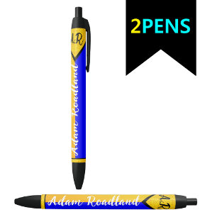 Fancy Initial Monogram Name, Affordable Writing Black Ink Pen