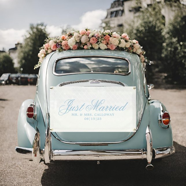 Fancy Just Married Car Banner (Creator Uploaded)