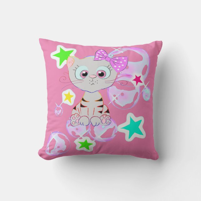 Fancy Kitten - Cushion (Front)
