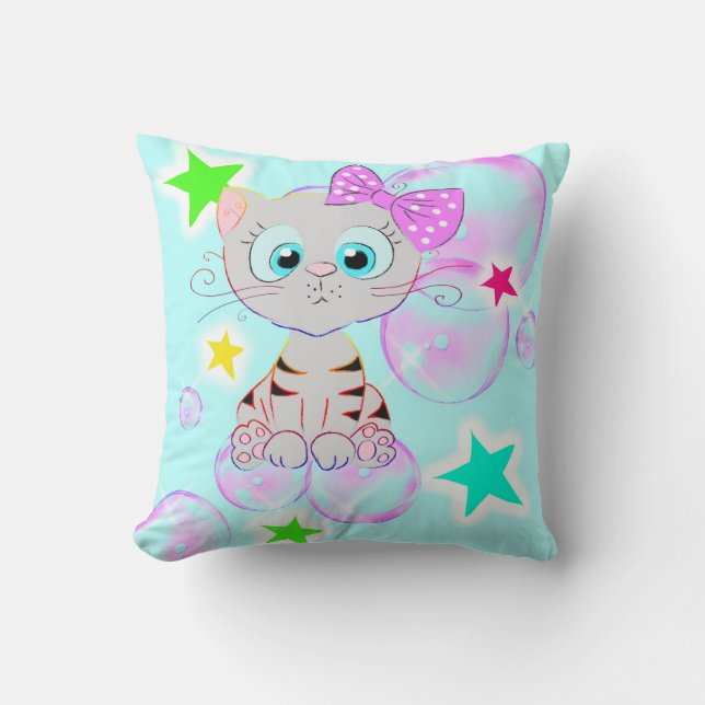 Fancy Kitten - Cushion (Front)