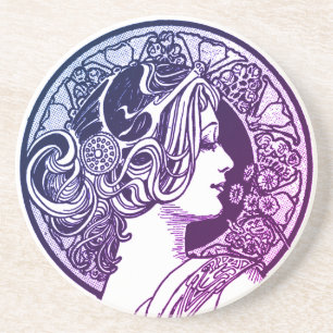 Fancy Lady Sandstone Drink Coaster