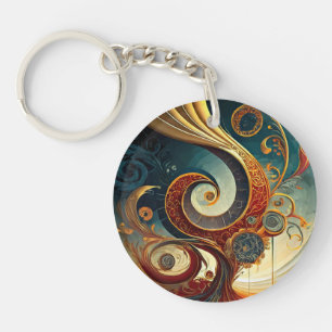 Fancy Latest Design Theme Magnet Key Ring