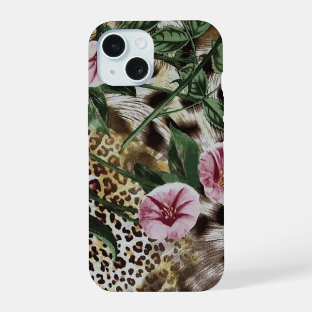 Fancy Leopard Print iPhone Case (Back)