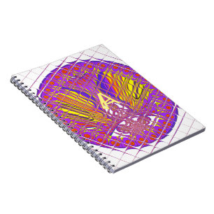 Fancy Letter A Beautiful Plum Amazing Colourful Spiral Notebook