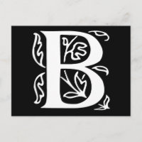 Fancy Letter B