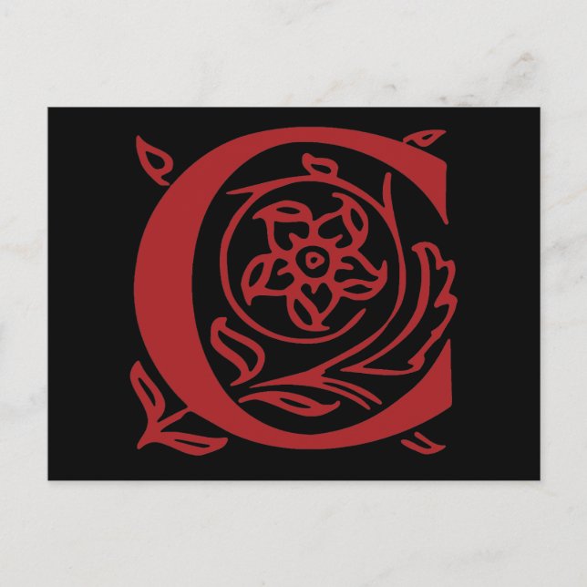 Fancy Letter C Postcard (Front)