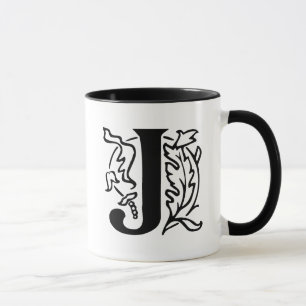 Fancy Letter J Mug