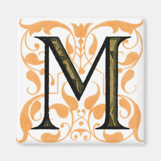 Fancy Letter M - Magnet