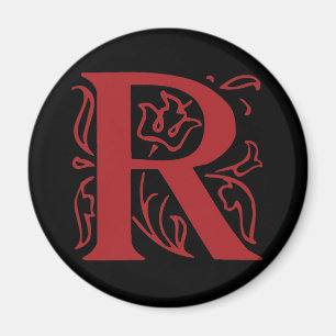 Fancy Letter R Magnet
