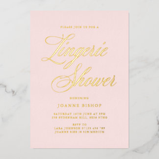 Fancy Lingerie Bridal Shower Blush & Gold