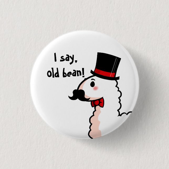 Fancy Llama Button (Front)