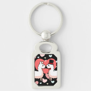 Fancy Llama & Little Llama Key Ring