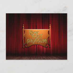 fancy logo postcard