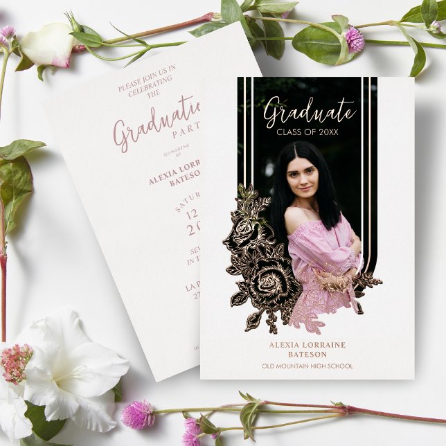 Fancy Luxury Trendy Floral Arch Graduation Party  (Creator Uploaded)