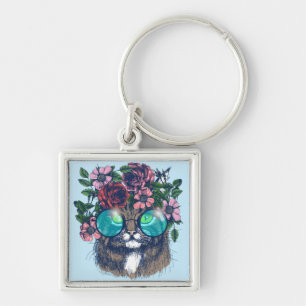 Fancy Maine Coon Key Ring