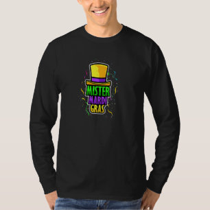 Fancy Mardi Gras Party Costume Mister Mardi Gras P T-Shirt