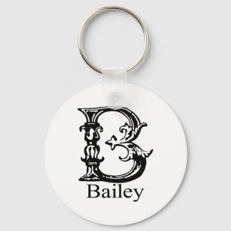Fancy Monogram: Bailey Key Ring