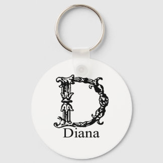 Fancy Monogram: Diana Key Ring