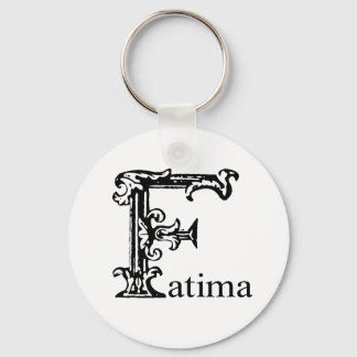 Fancy Monogram: Fatima Key Ring