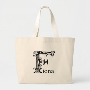Fancy Monogram: Fiona Large Tote Bag