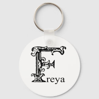 Fancy Monogram: Freya Key Ring